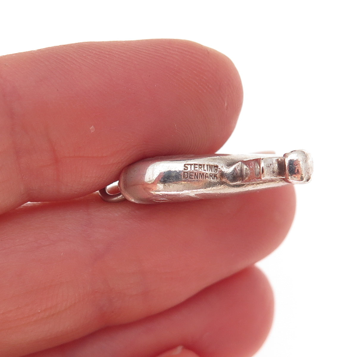 Georg Jensen 925 Sterling Silver Vintage Denmark Fish Charm Pendant