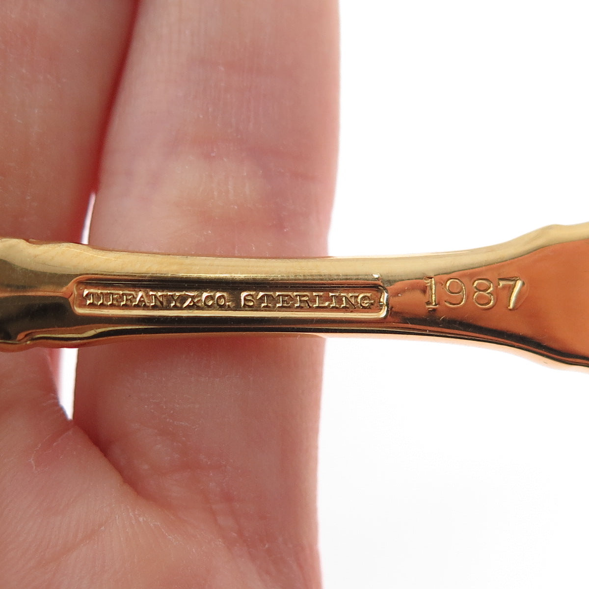 TIFFANY & CO. 925 Sterling Silver Gold Filled Vintage 1987 New York Spoon