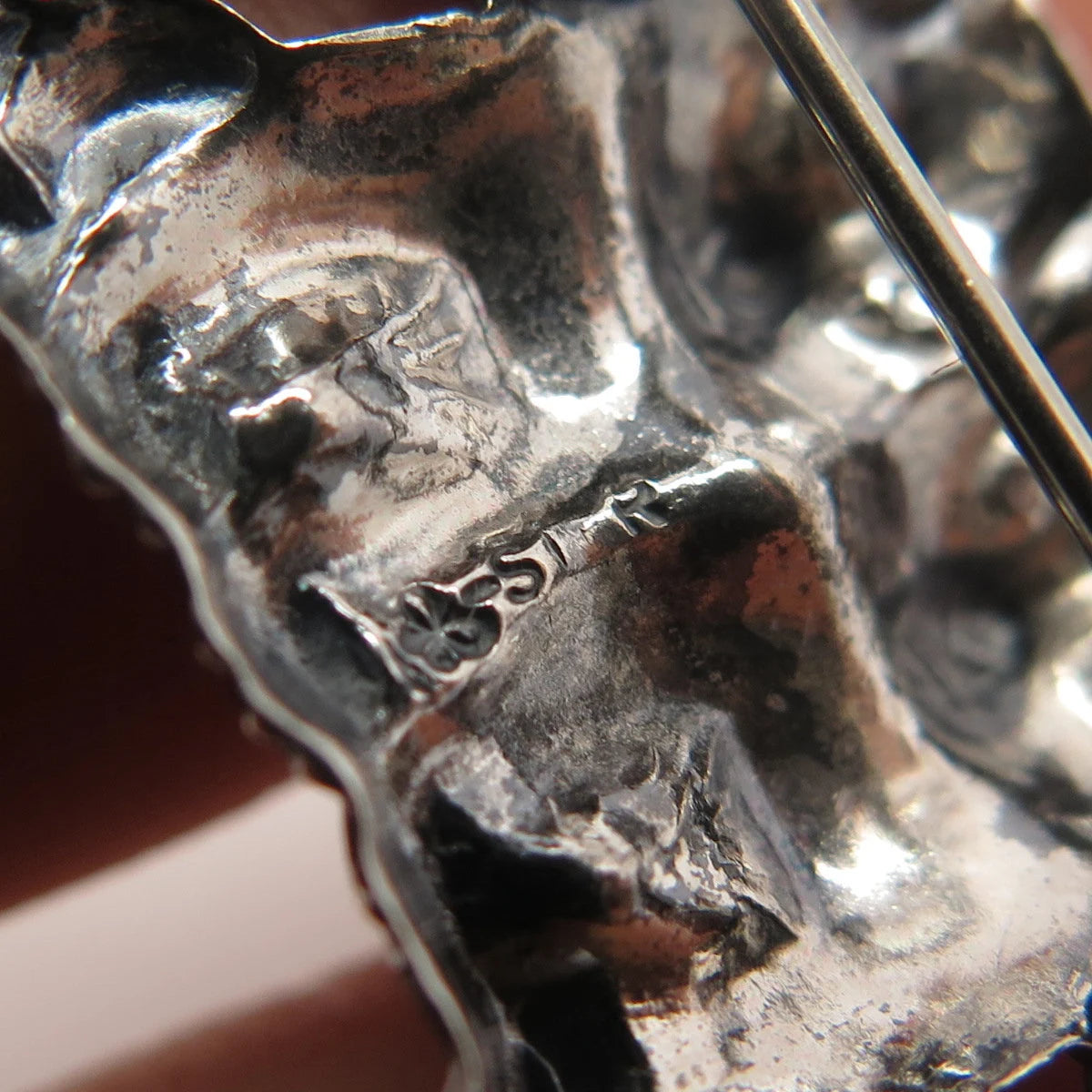 925 Sterling Silver Vintage Couple of Cats Pin Brooch