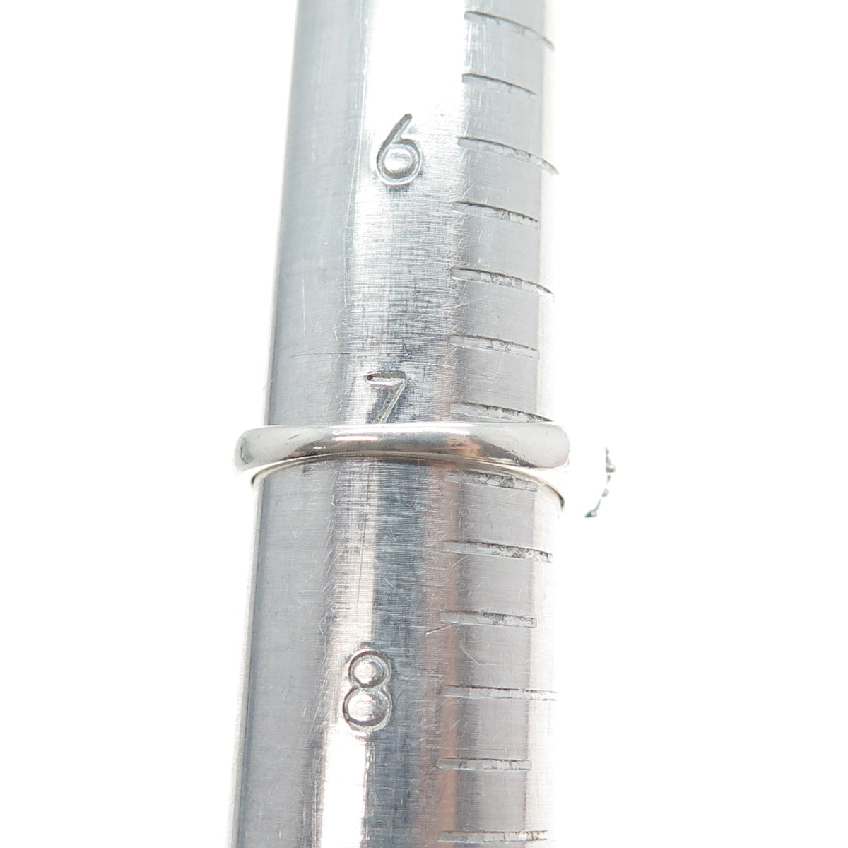 925 Sterling Silver Round-Cut C Z Sparkle Dome Ring Size 7.25