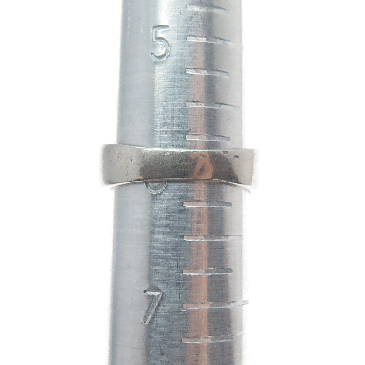 925 Sterling Silver Vintage Round-Cut C Z Oxidized Ring Size 6
