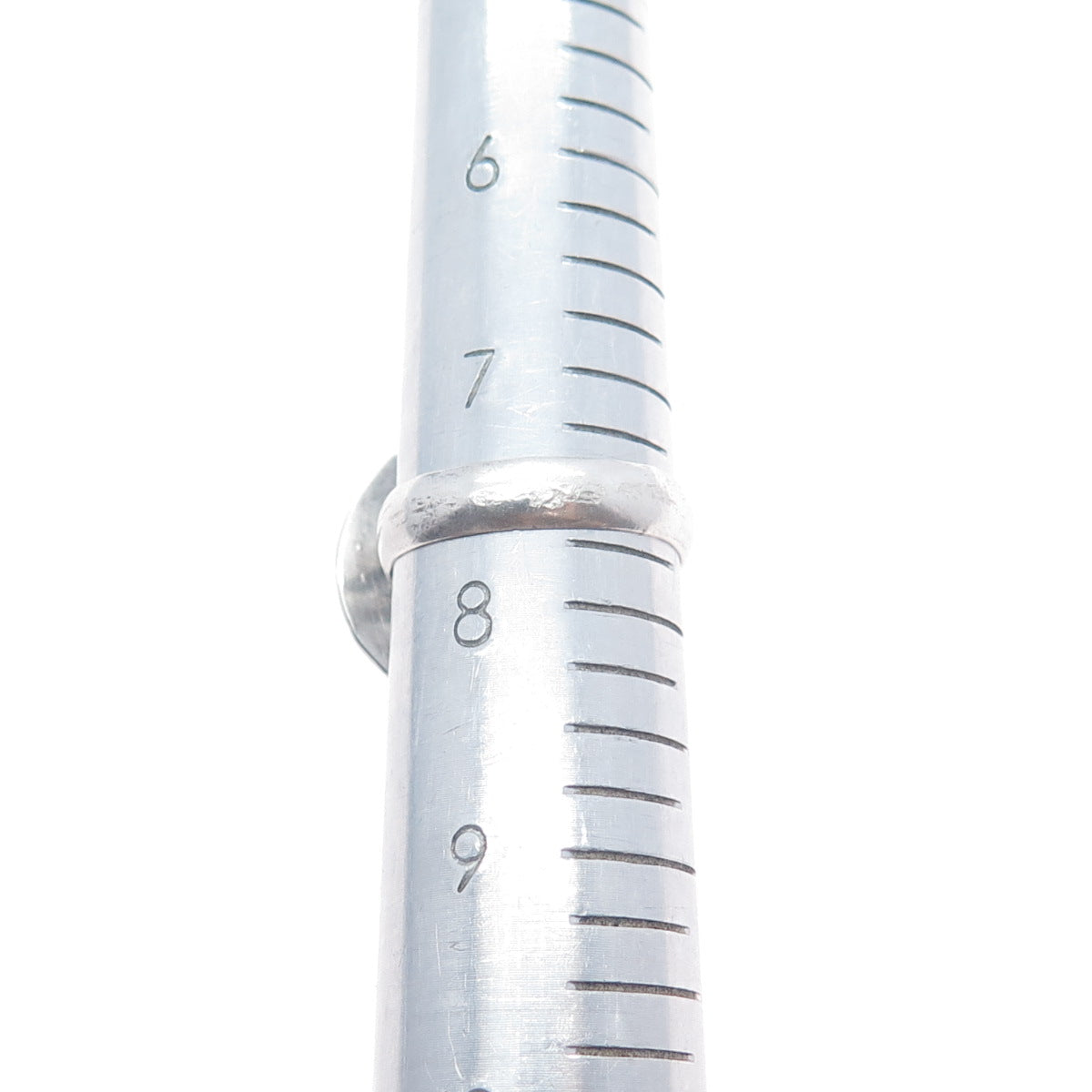 Old Pawn Sterling Vintage Southwestern Bisbee Turquoise Feather Ring Size 7.75