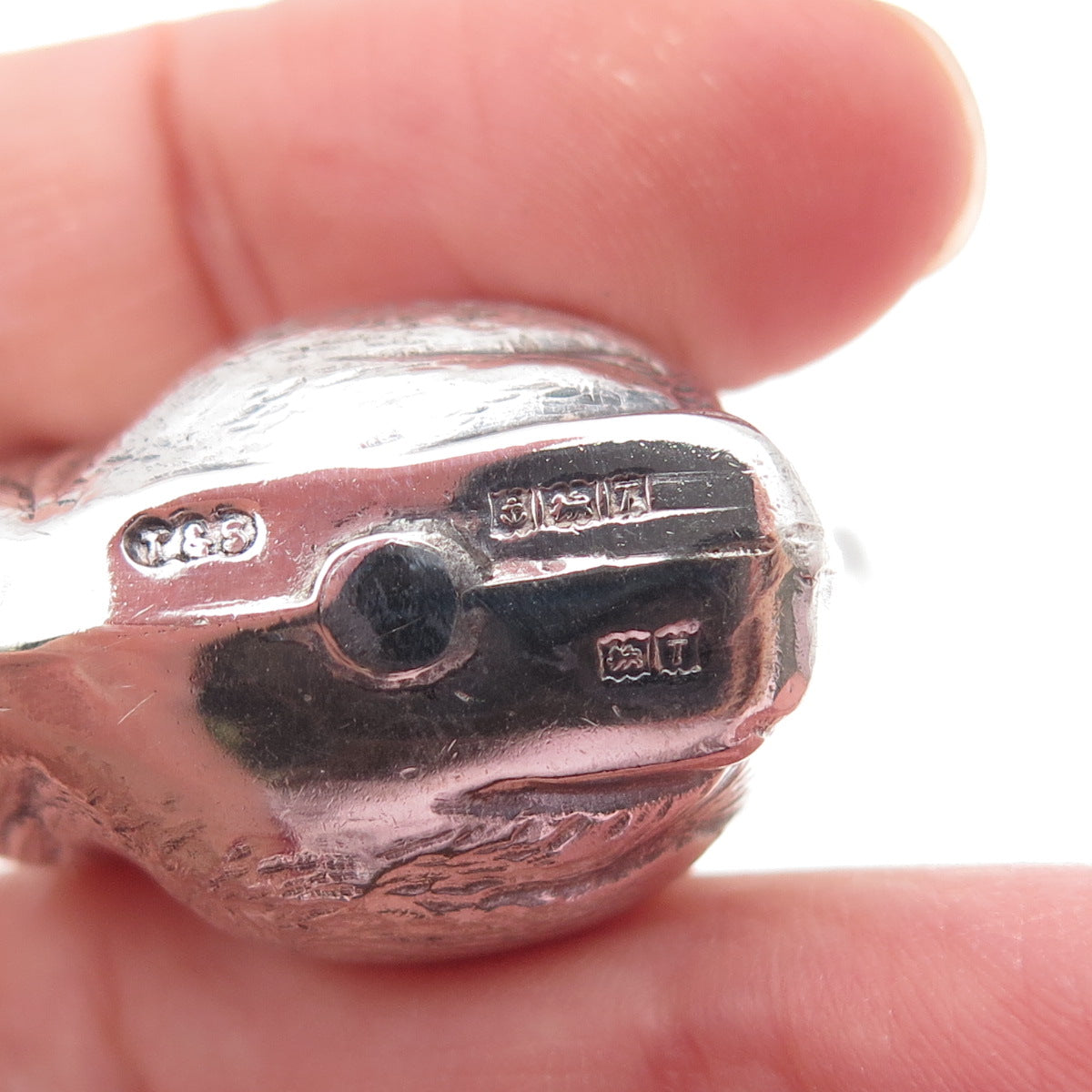 Turner & Simpson 925 Sterling Vintage 1968 Birmingham Squirrel Hollow Pendant