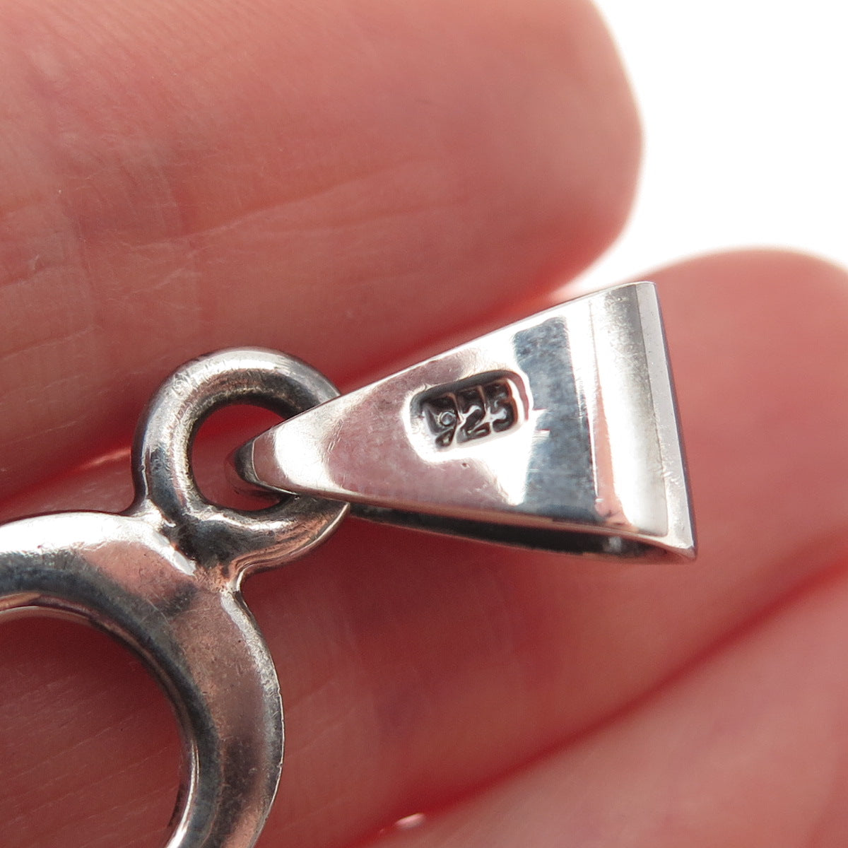 925 Sterling Silver Vintage Egyptian Ankh Crucifix Cross Charm Pendant