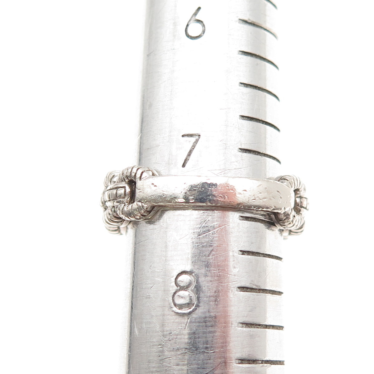 Judith Ripka Sterling Silver 18K Gold Real Diamond & Lemon Quartz Ring Size 7.5