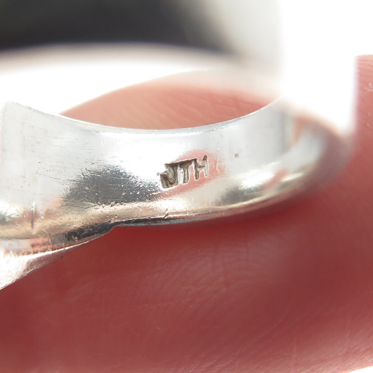 JENS TAGE HANSEN 925S Sterling Silver Vintage Denmark Modernist Ring Size 4.25