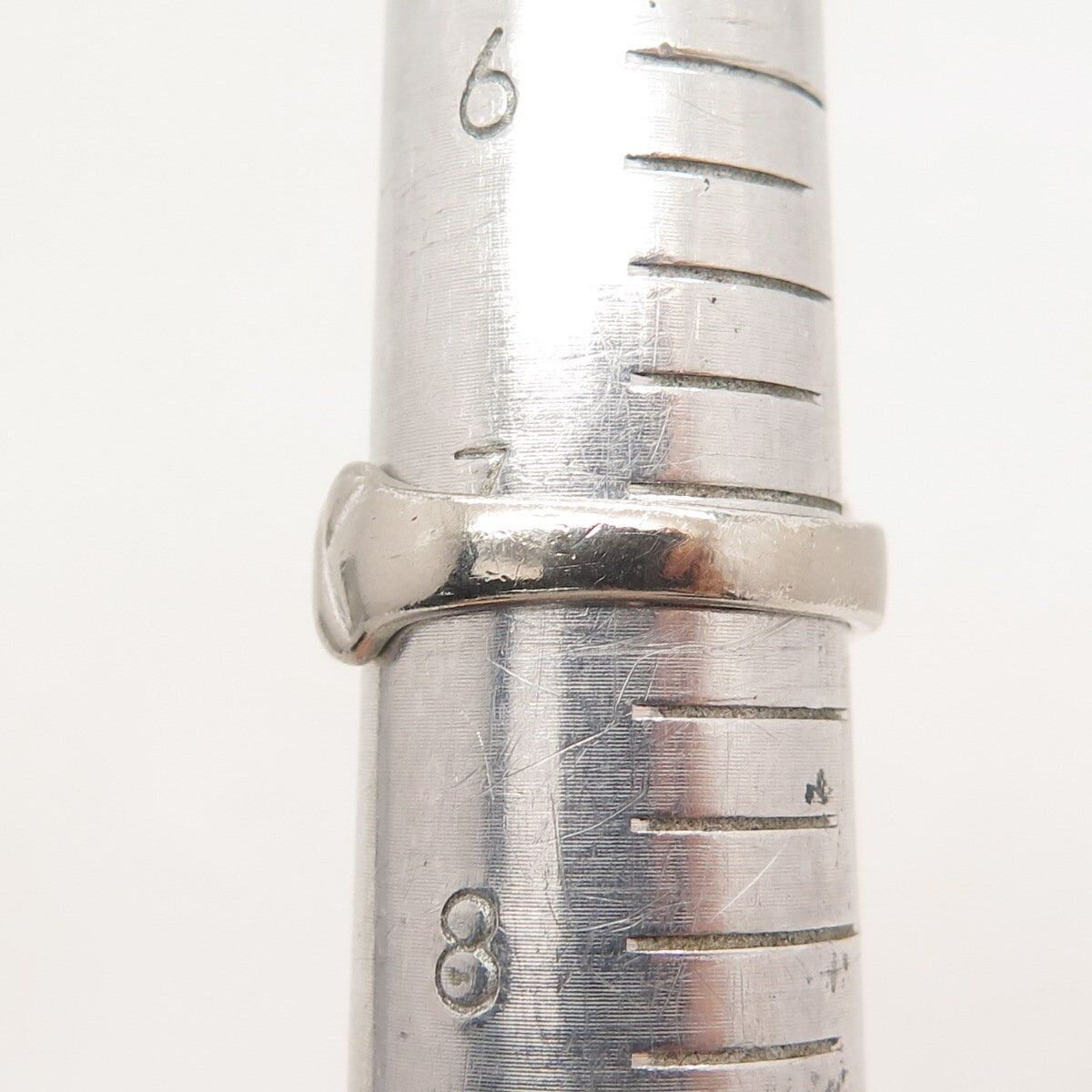 925 Sterling Silver Vintage Chapal-Zenray Inc. "X" Ribbed Ring Size 7