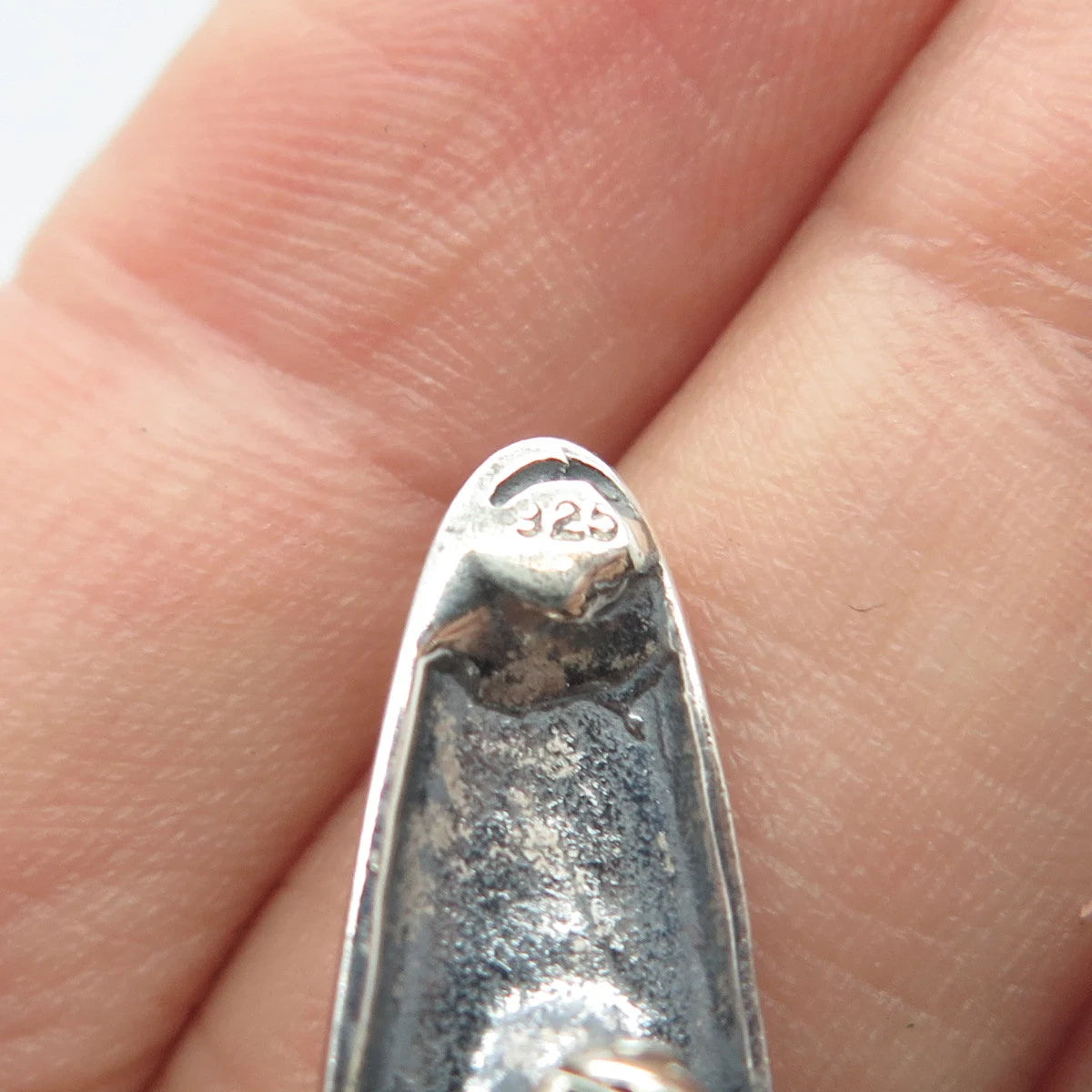 925 Sterling Silver Vintage Zigzag Pin Brooch