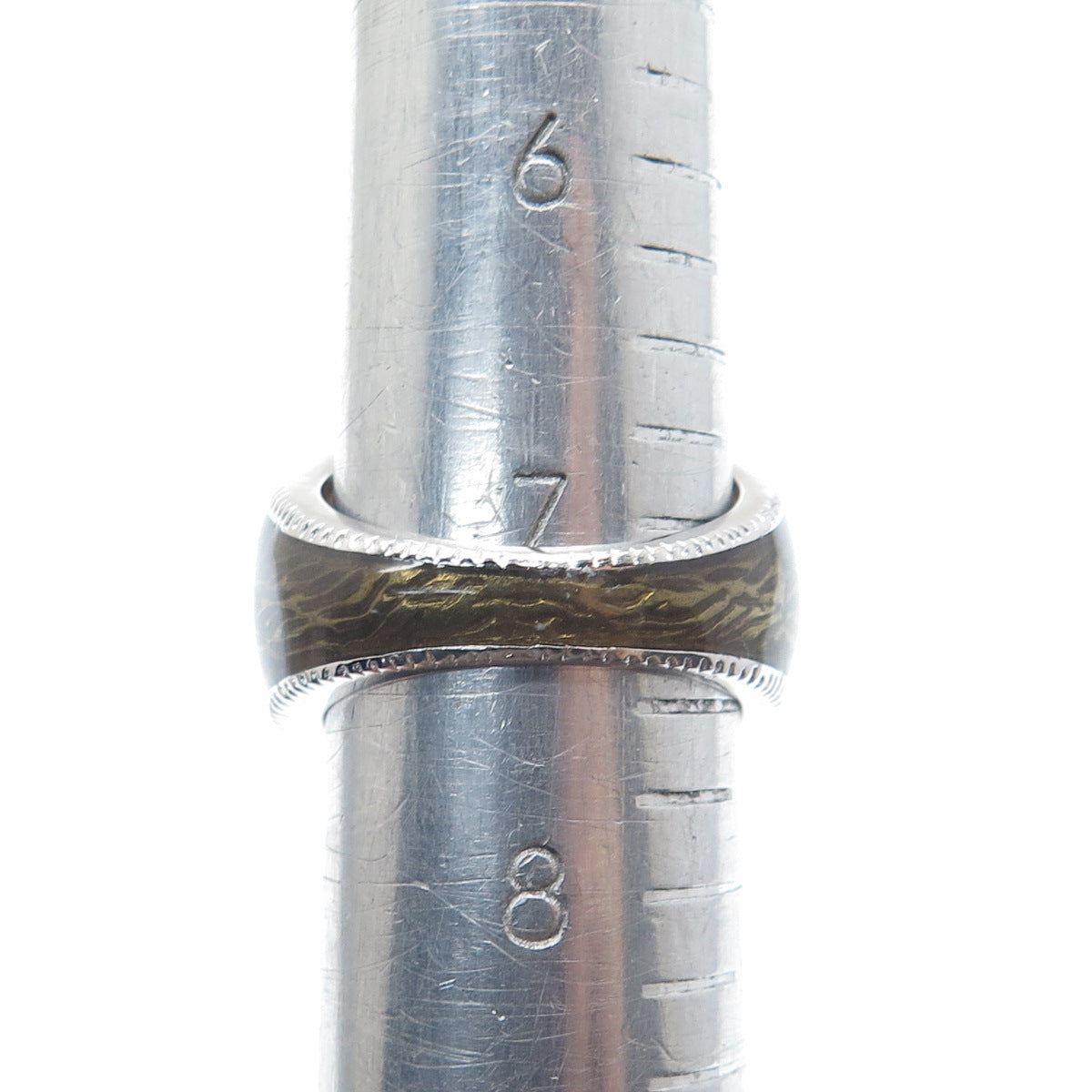 925 Sterling Silver White & Fire Multi-Cut C Z Enamel Ring Size 7.5