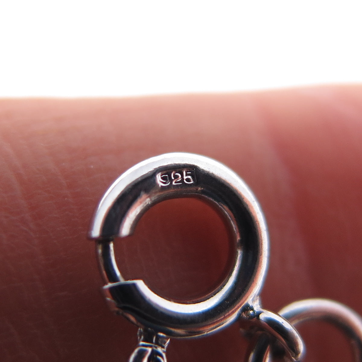 925 Sterling Silver Vintage Triple Bismark Rolo Link Bracelet 6.75"