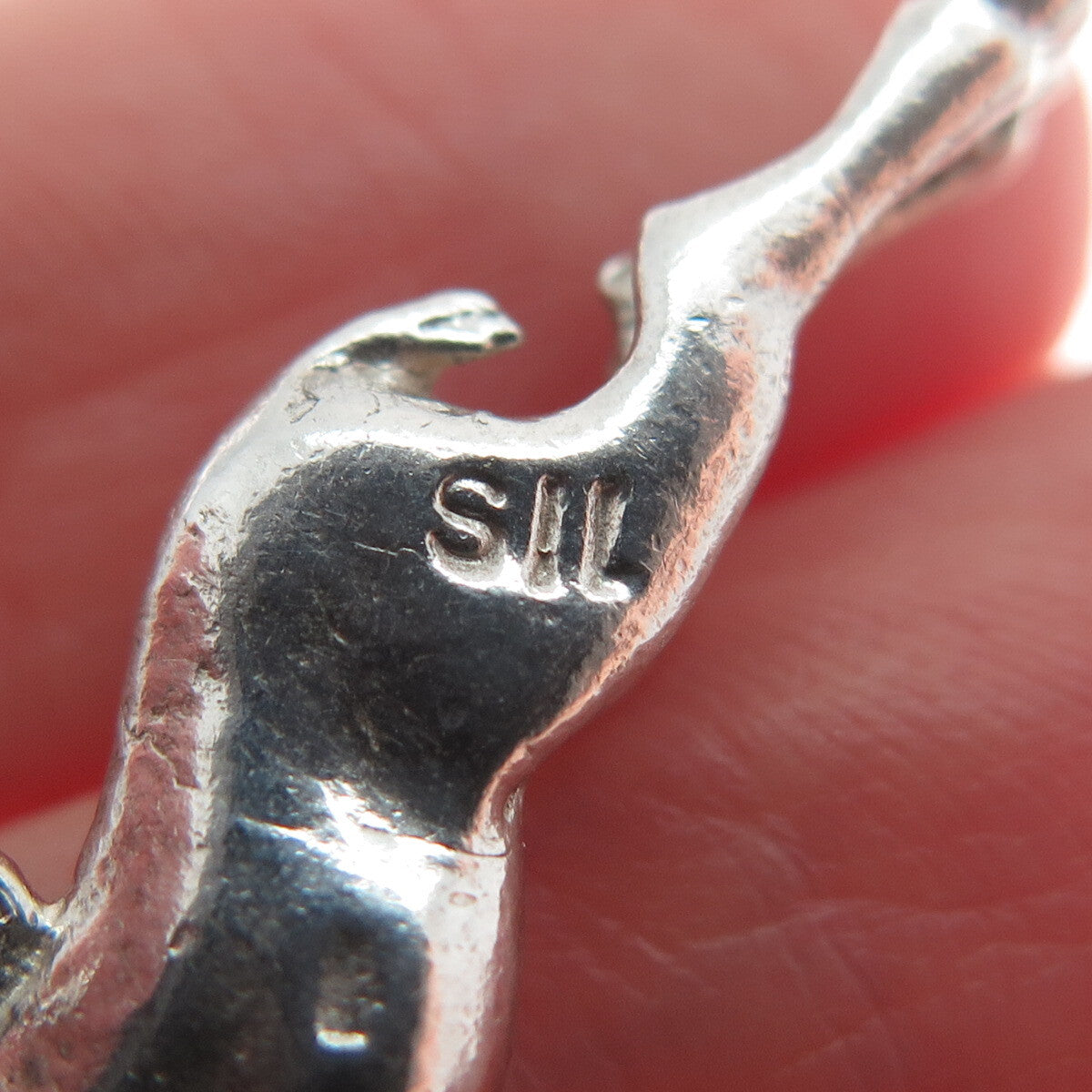 925 Sterling Silver Vintage Gazelle Minimalist Charm Pendant