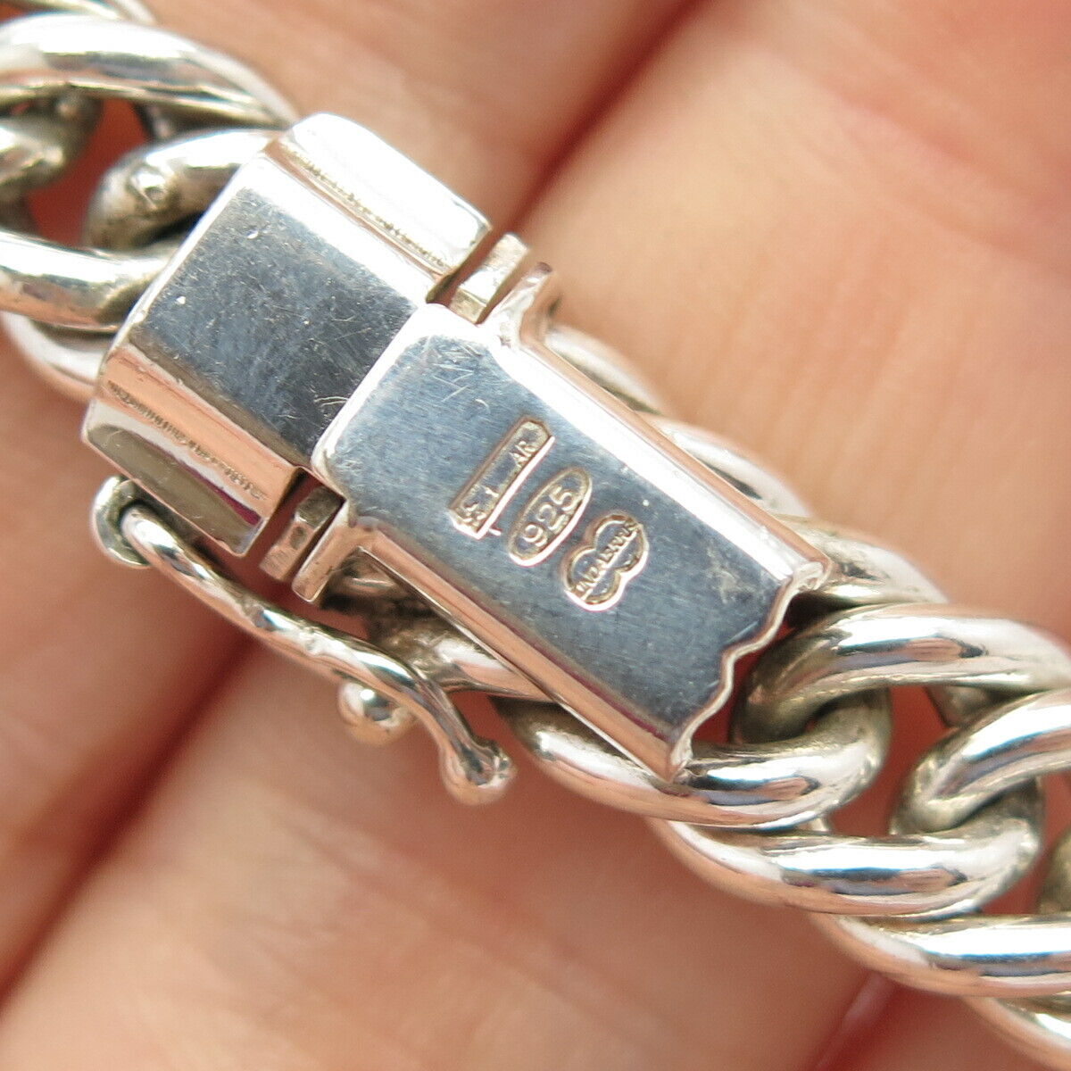 925 Sterling Silver Vintage Cable Chain Necklace 15"