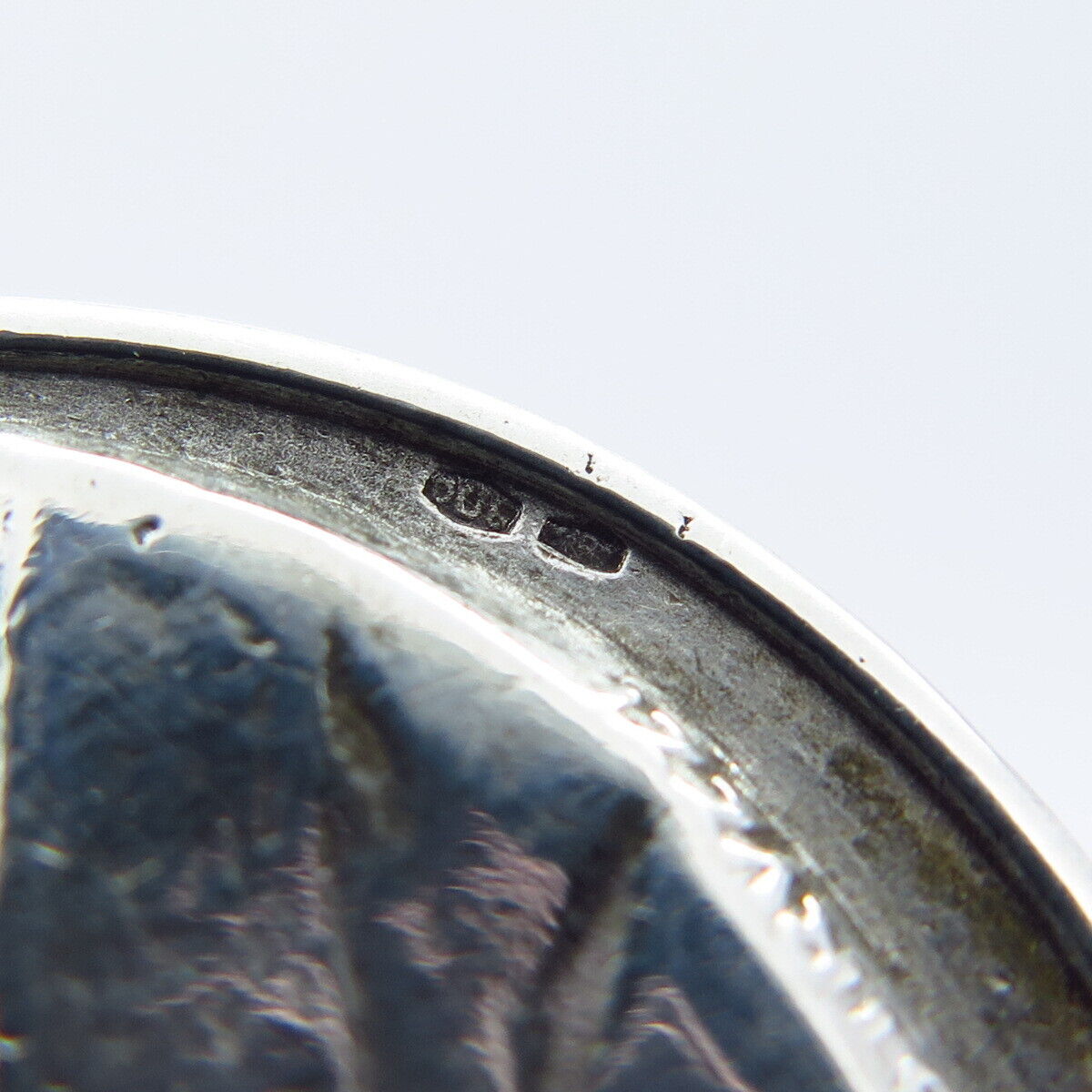 800 Silver Vintage Italy Ioannes XXIII & St. Christopher w/ Baby Pendant