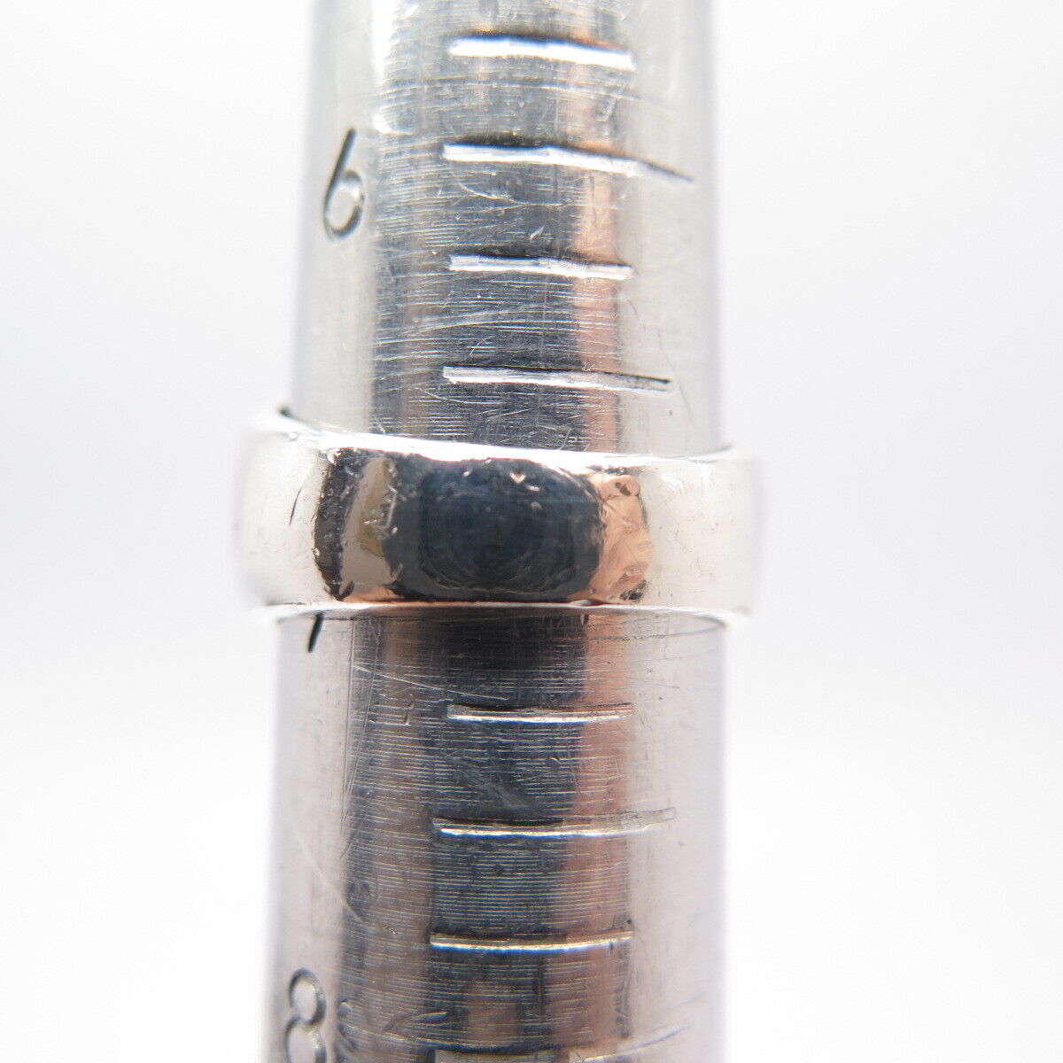 925 Sterling Silver 2-Tone Vintage Mexico Modernist Ring Size 7