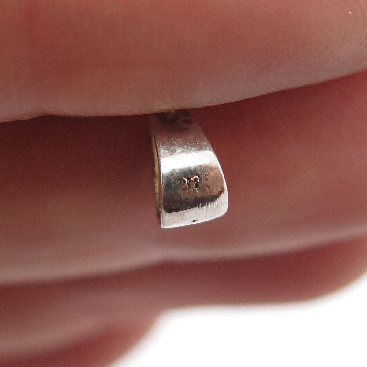 925 Sterling Silver 2-Tone Vintage Lady's Butterfly Bag Pendant