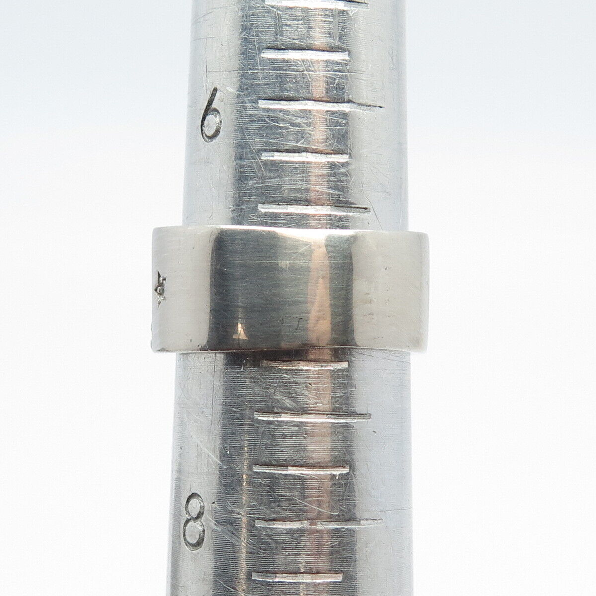 925 Sterling Silver Multi-Color C Z Wide Band Ring Size 7.25