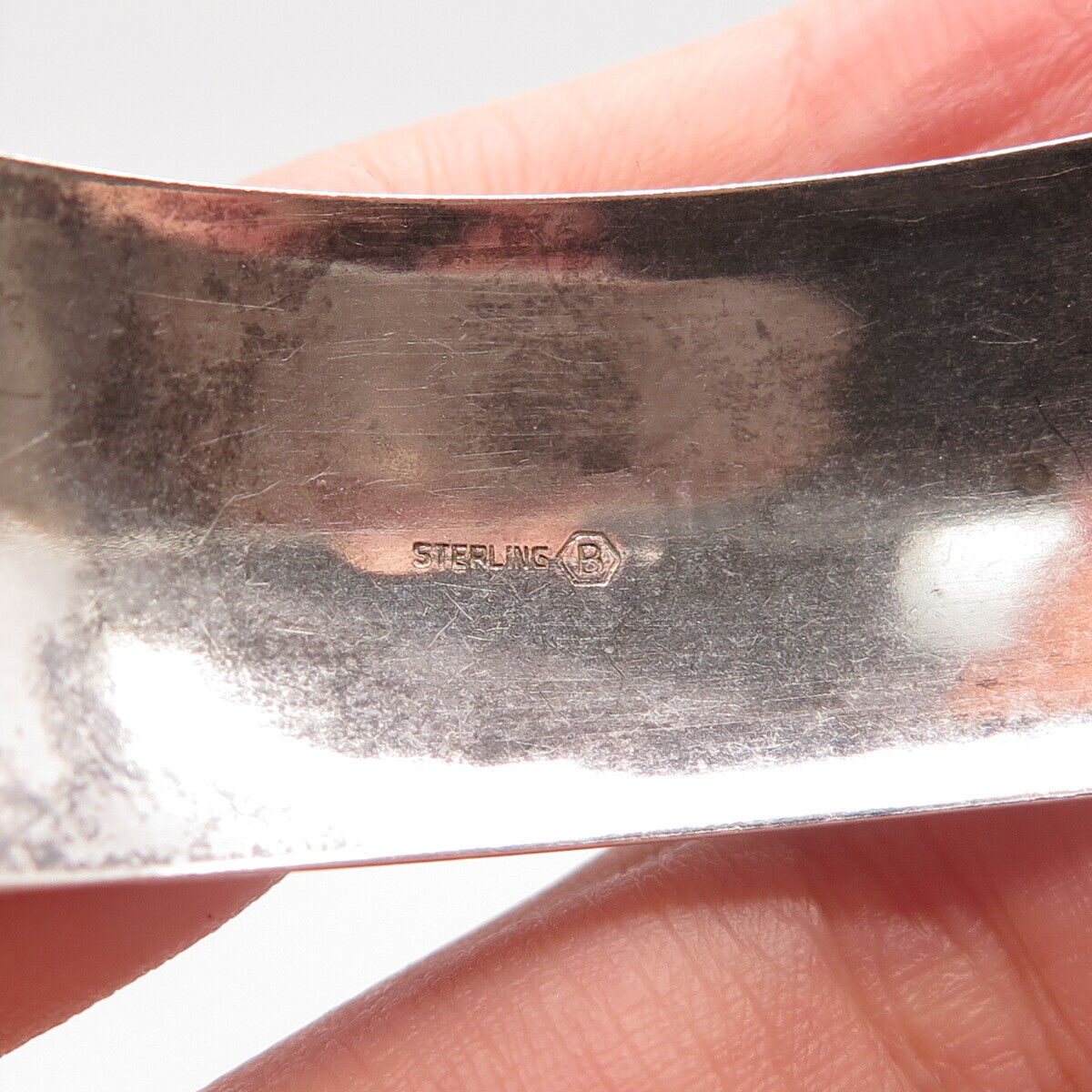 925 Sterling Silver Vintage "Norma" Personalized Etched Cuff Bracelet 6.75"