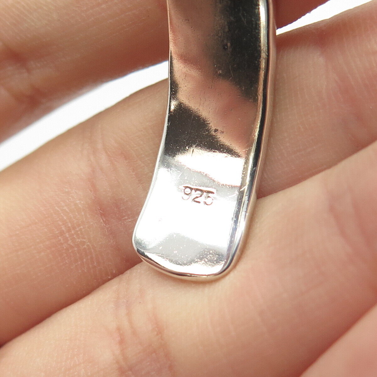 925 Sterling Silver Vintage Hammered Finish Adjustable Cuff Bracelet 6.5-7.5"