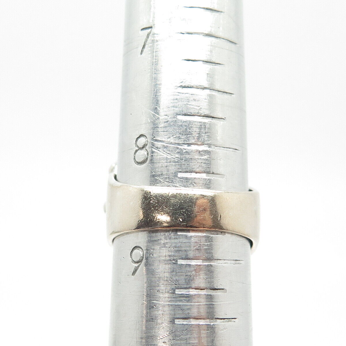 925 Sterling Silver Vintage Real Amethyst Gem Statement Ring Size 8.75