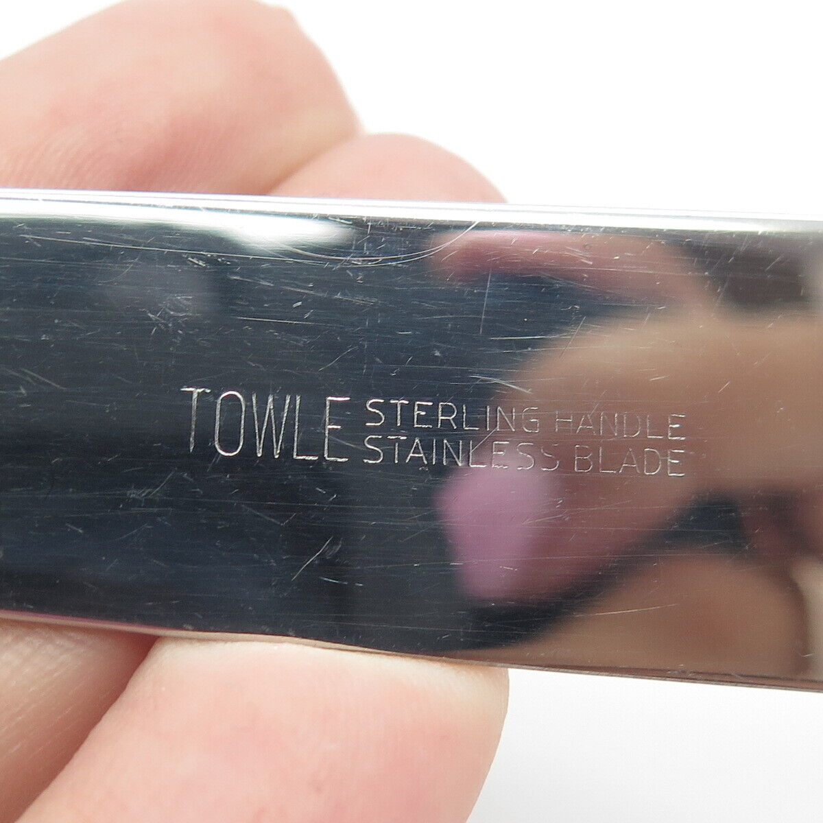 925 Sterling Silver & Stainless Steel Antique 1948 Towle French Provincial Knife