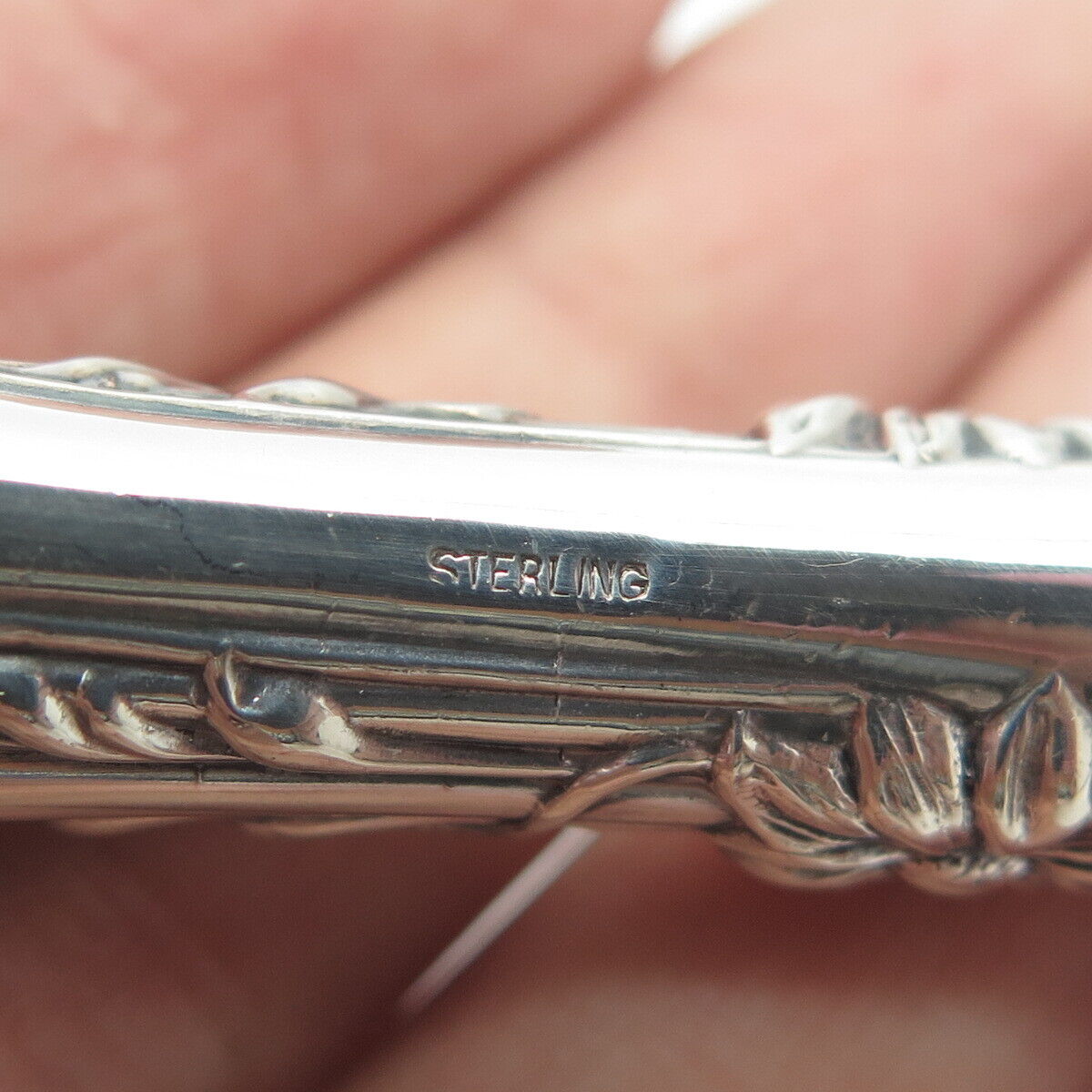 925 Sterling Silver & Stainless Steel Antique R. Blackinton & Co. Daisy Knife