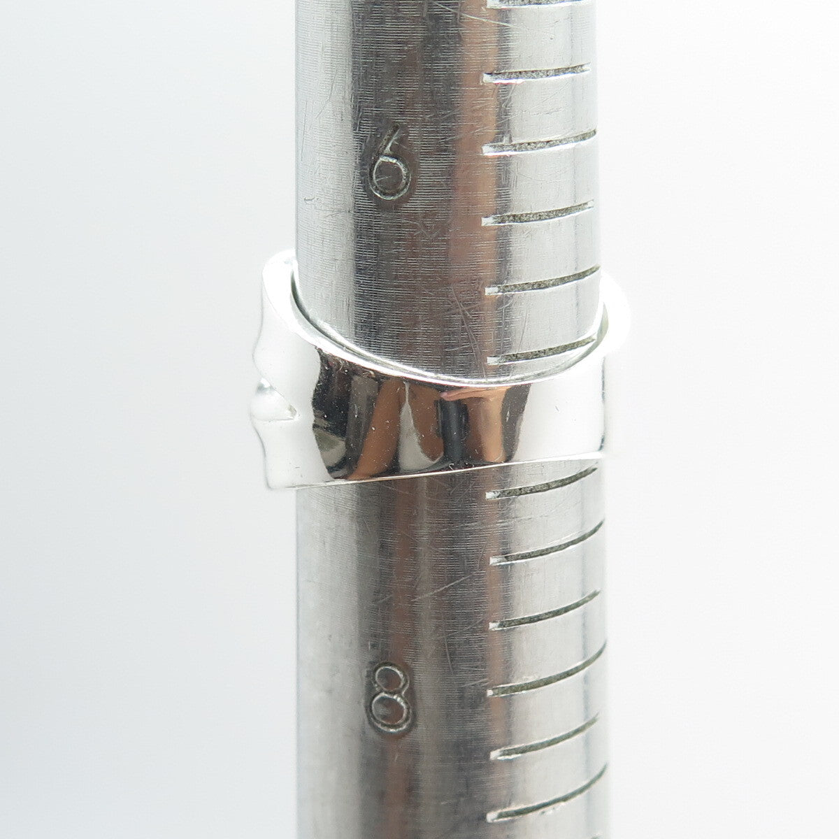 925 Sterling Silver Crossover Ring Size 7.25