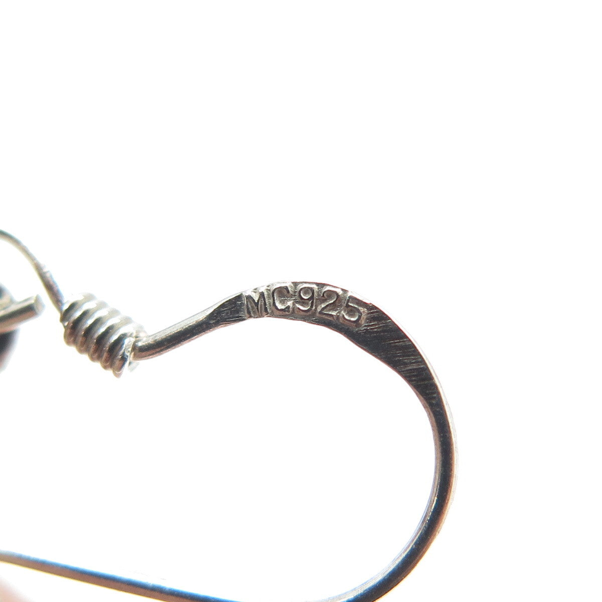 925 Sterling Silver Vintage Ornate Dangling Hook Earrings