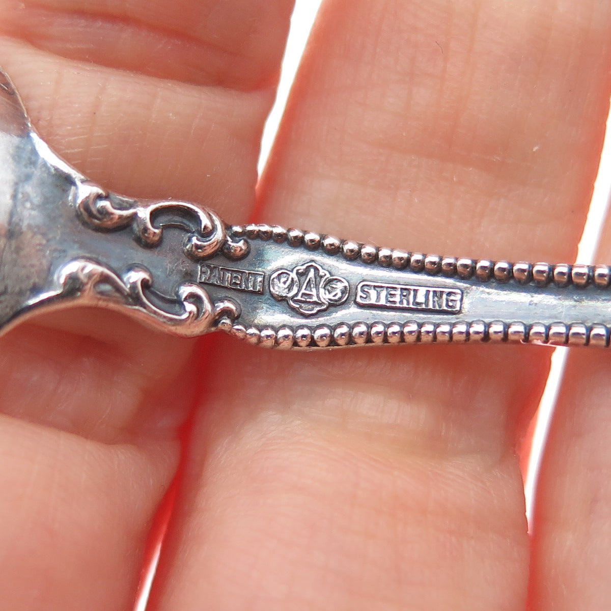 ALVIN Sterling Silver Antique 1900 Raleigh US Capitol Washington DC Coffee Spoon