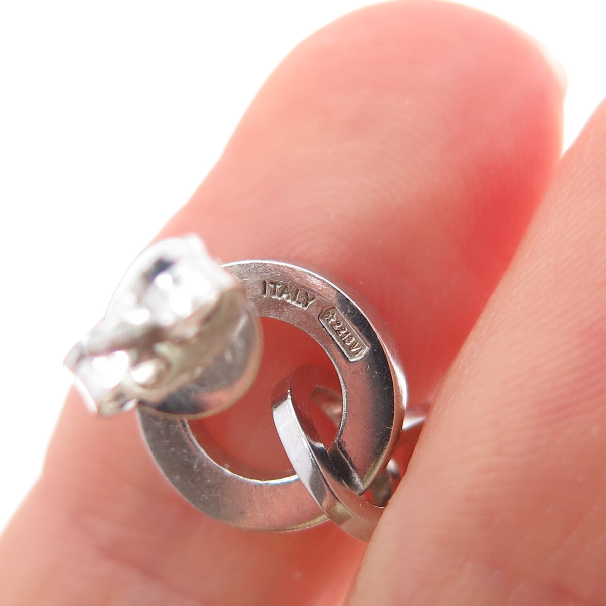 PIANEGONDA 925 Sterling Silver Italy Chain Drop Dangle Earrings