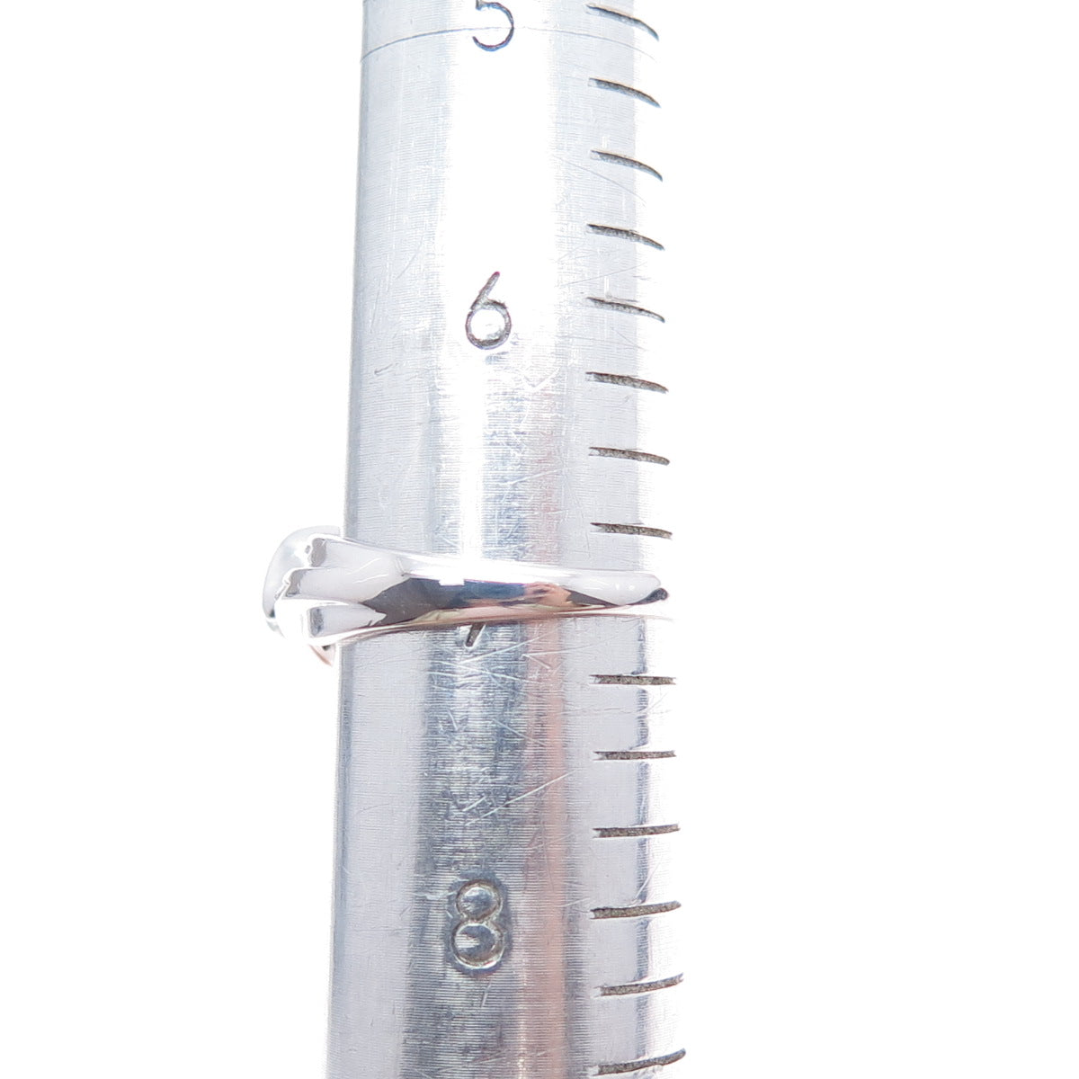 925 Sterling Silver Real Round-Cut Diamond Swirl Flower Ring Size 7