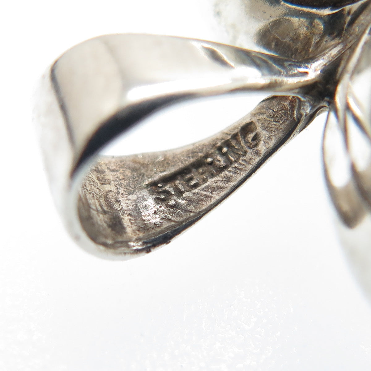 MORNING SUN 925 Sterling Silver Vintage Ornate Flower Heart Pendant