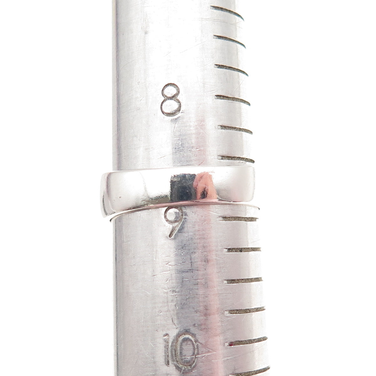 925 Sterling Silver Vintage Real Oval-Cut Amethyst Modernist Ring Size 9