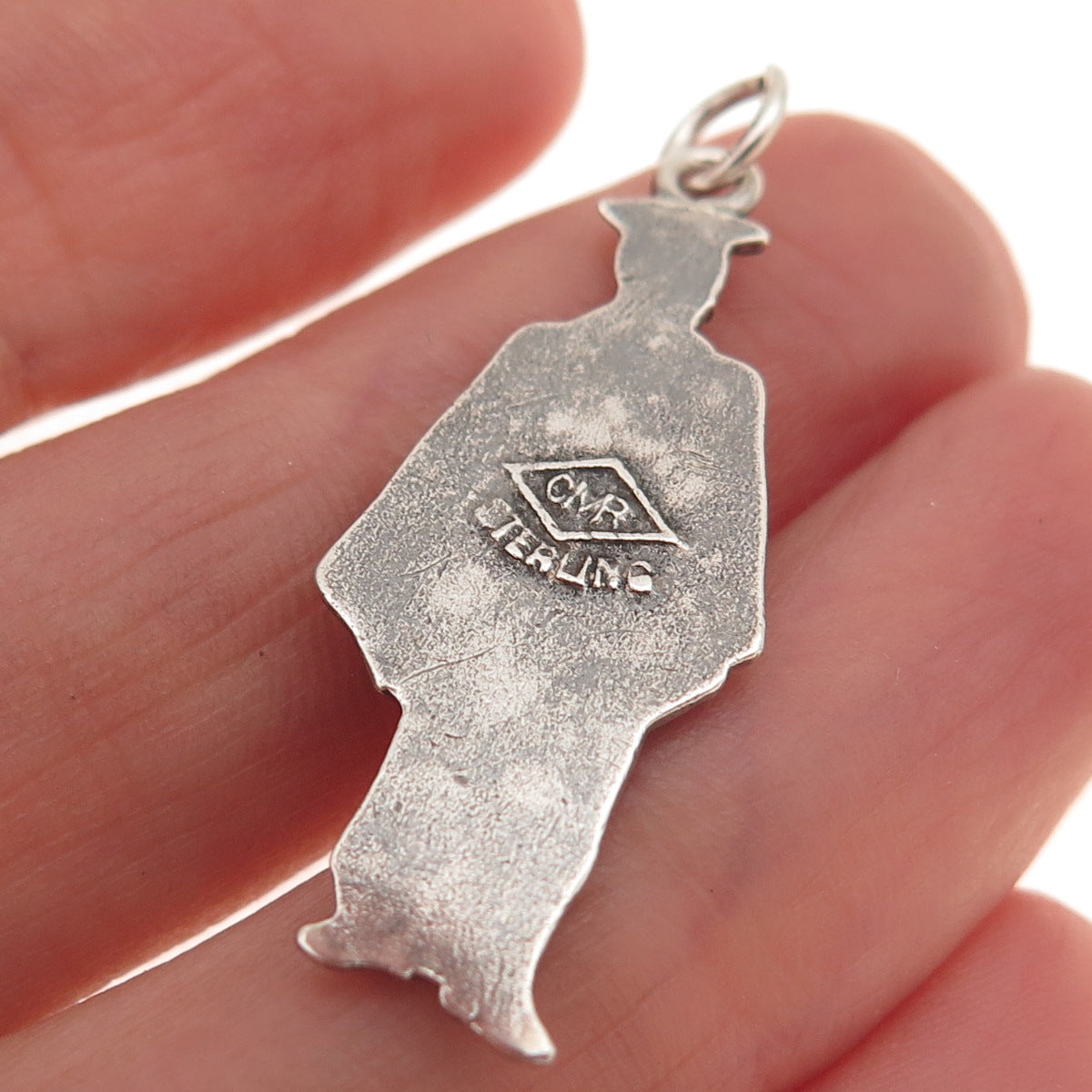 Charles M. Robbins 925 Sterling Silver Vintage Graduate Student Charm Pendant