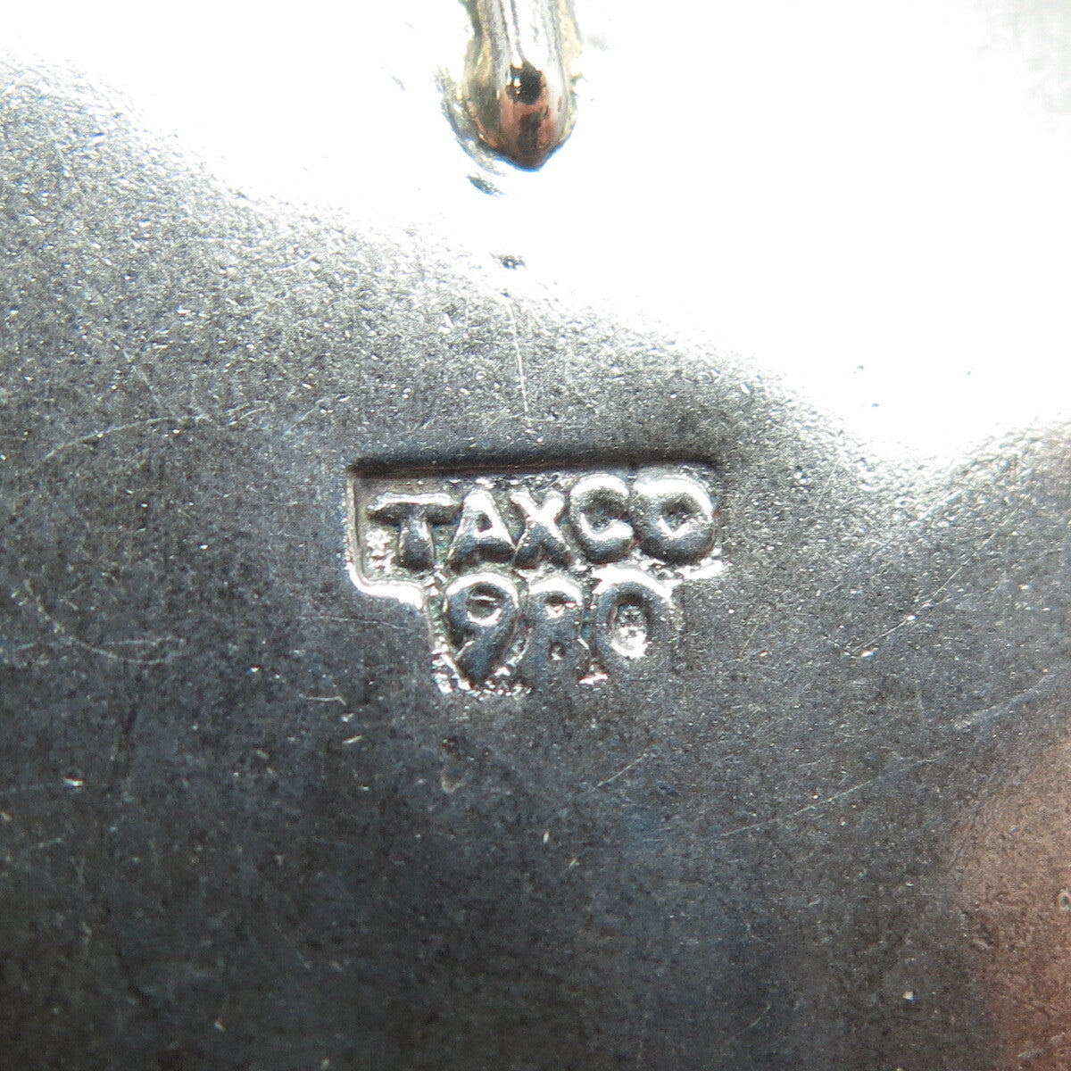 980 Silver Vintage Mexico Modernist Geometric Large Pendant