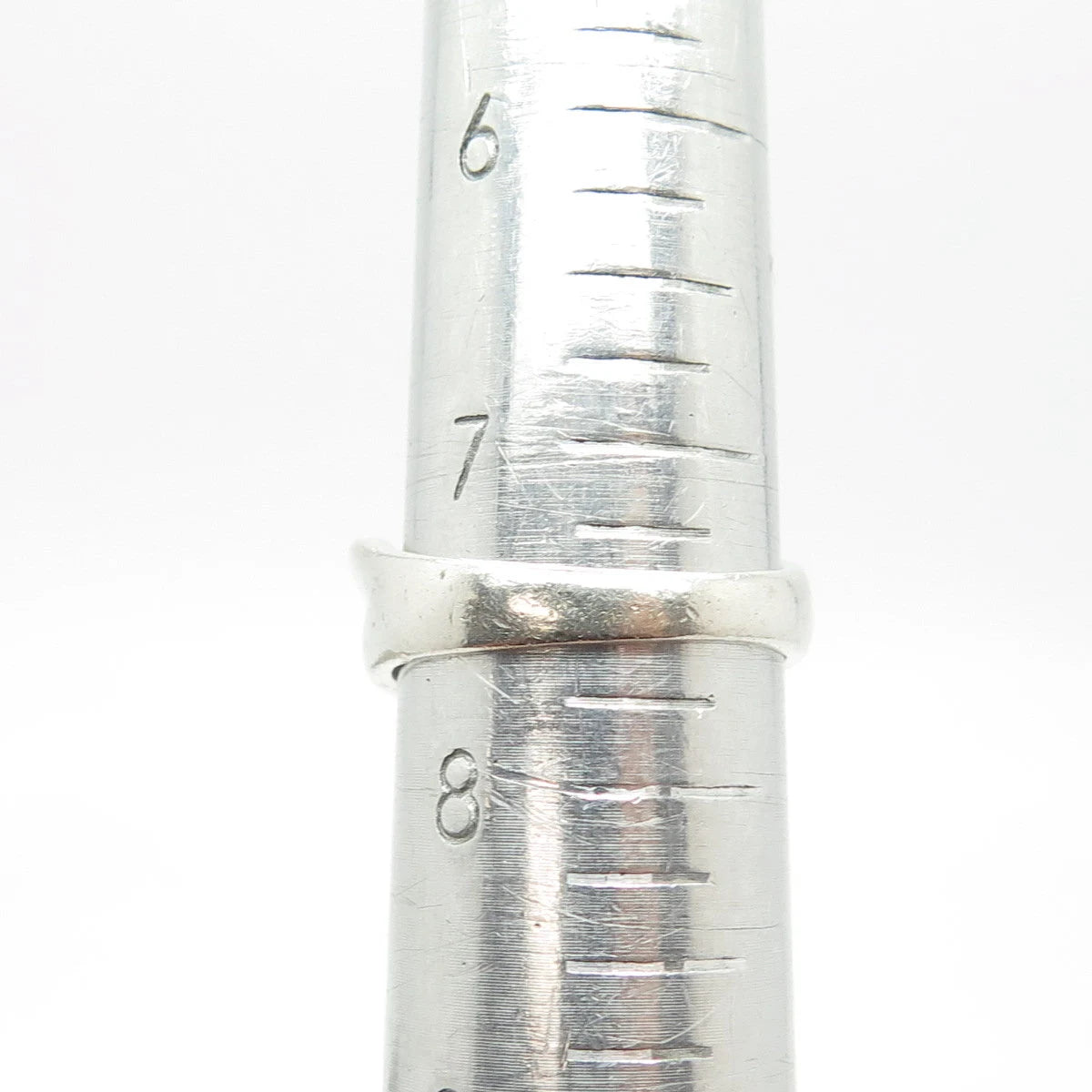 925 Sterling Silver Vintage Claw Cocktail Ring Size 7.5