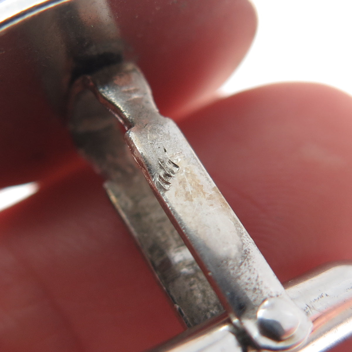 925 Sterling Silver Antique Art Deco Engraved Floral Cufflinks