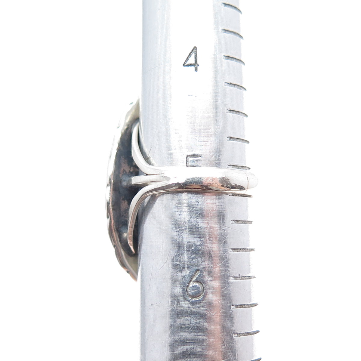 Old Pawn Sterling Silver Vintage Southwestern Kingman Turquoise Ring Size 5.25