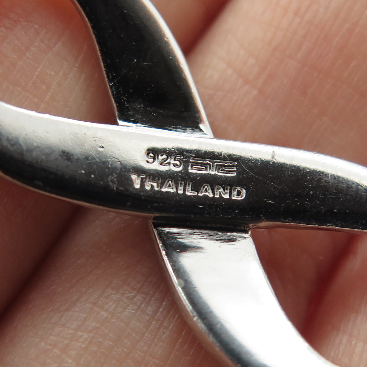 925 Sterling Silver Real Round-Cut Diamond Infinity Cable Chain Necklace 18"