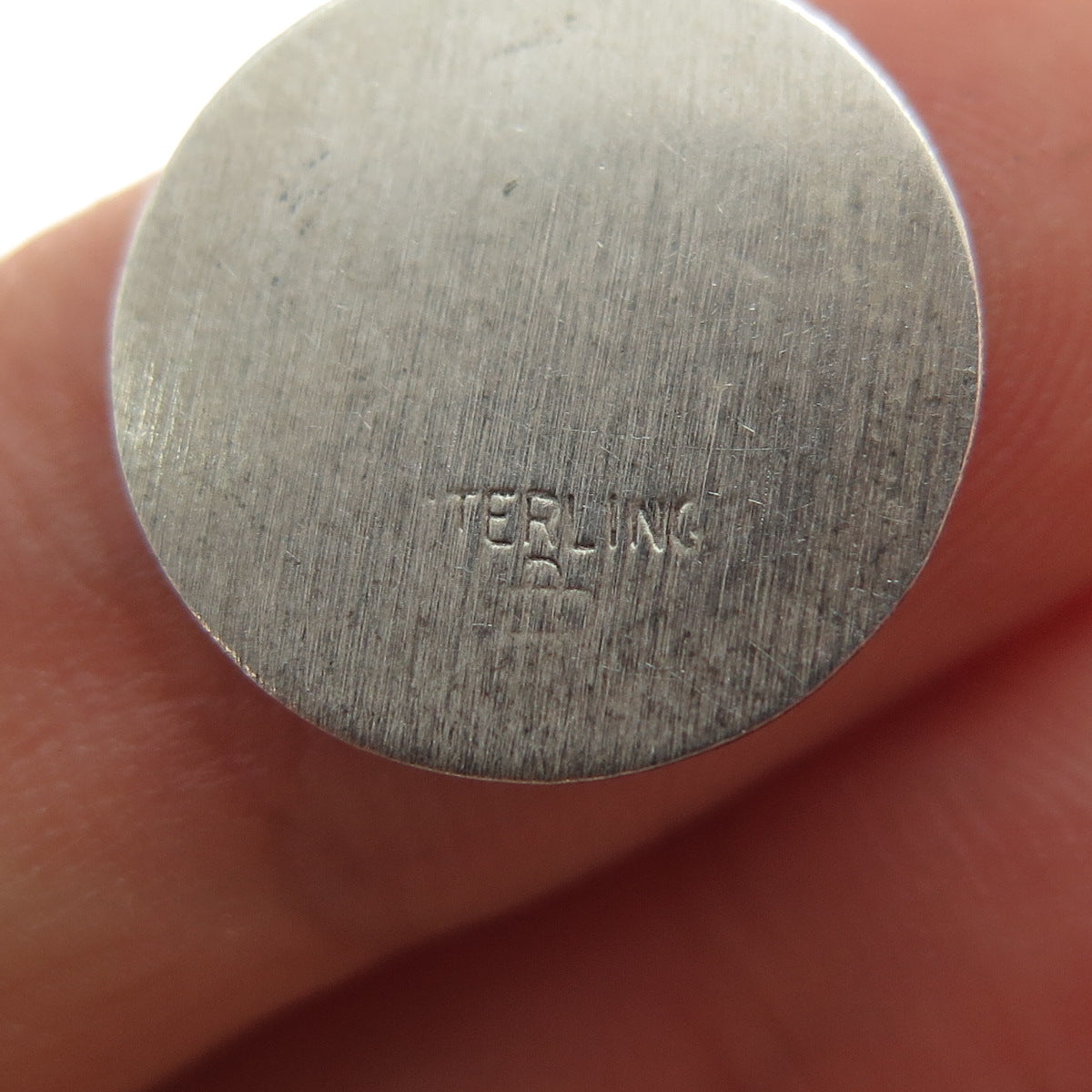 925 Sterling Silver Vintage Confirmation Cross Medal Minimalist Charm Pendant