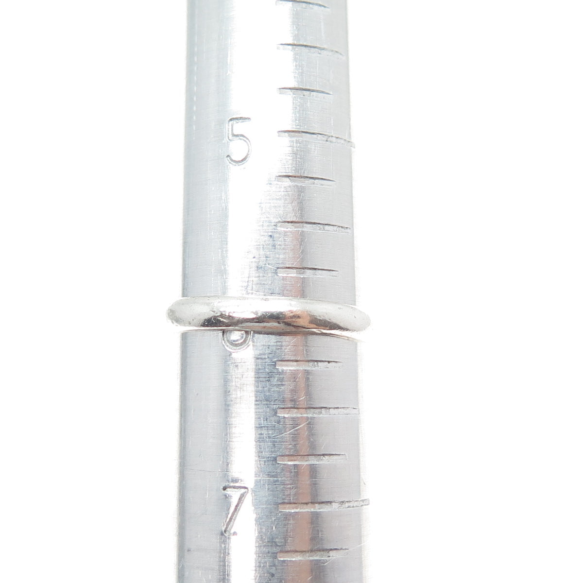 PB PAUL BRACKNA 925 Sterling Silver Vintage Stackable Wedding Band Ring Size 6