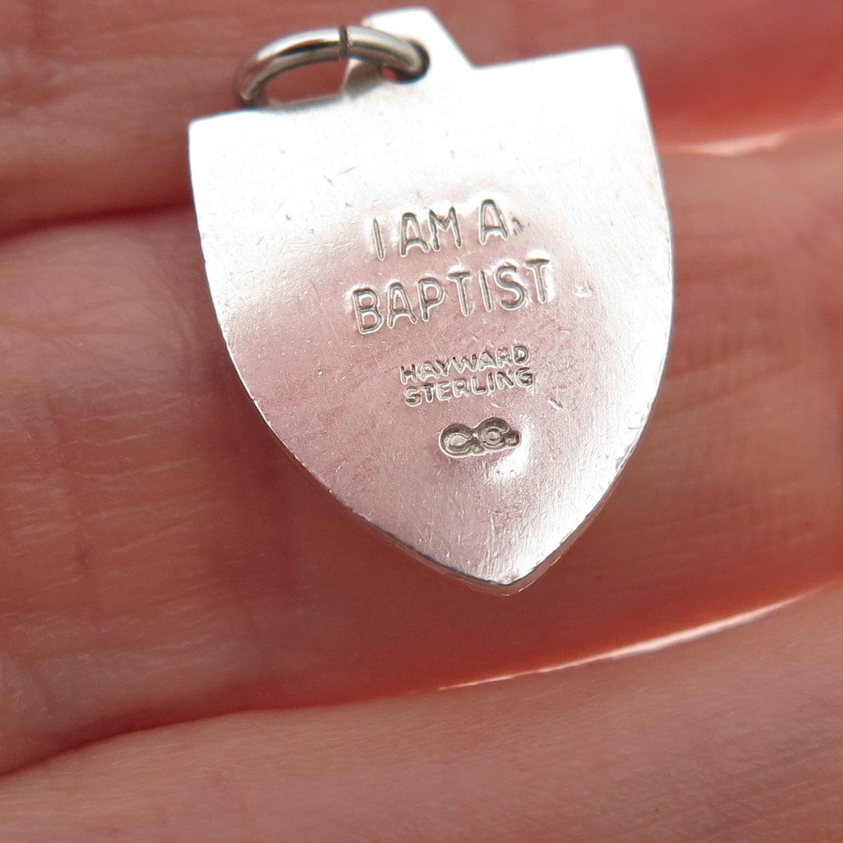 Hayward 925 Sterling Silver Vintage Prayer Hands Mini Charm Pendant