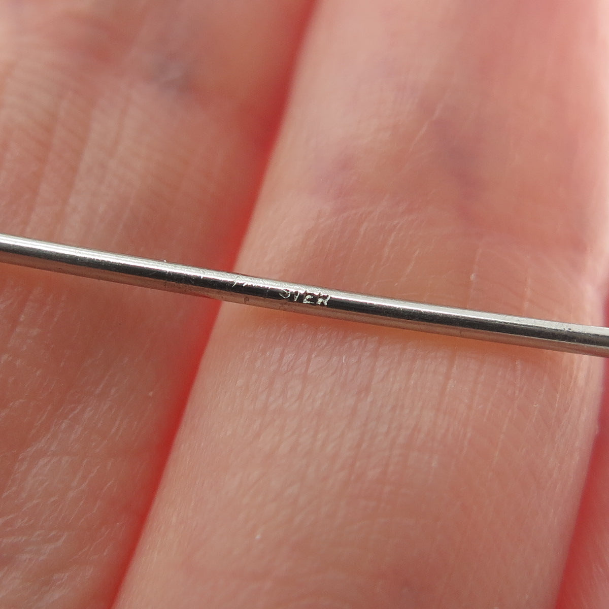 925 Sterling Silver Vintage Flower Modernist Pin Brooch