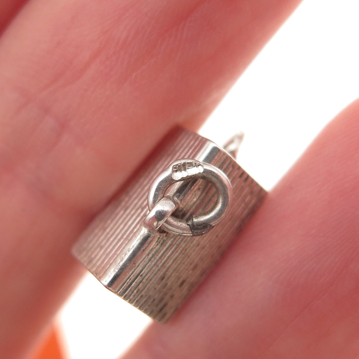 925 Sterling Silver Antique Art Deco Dog House 3D Mini Charm Pendant