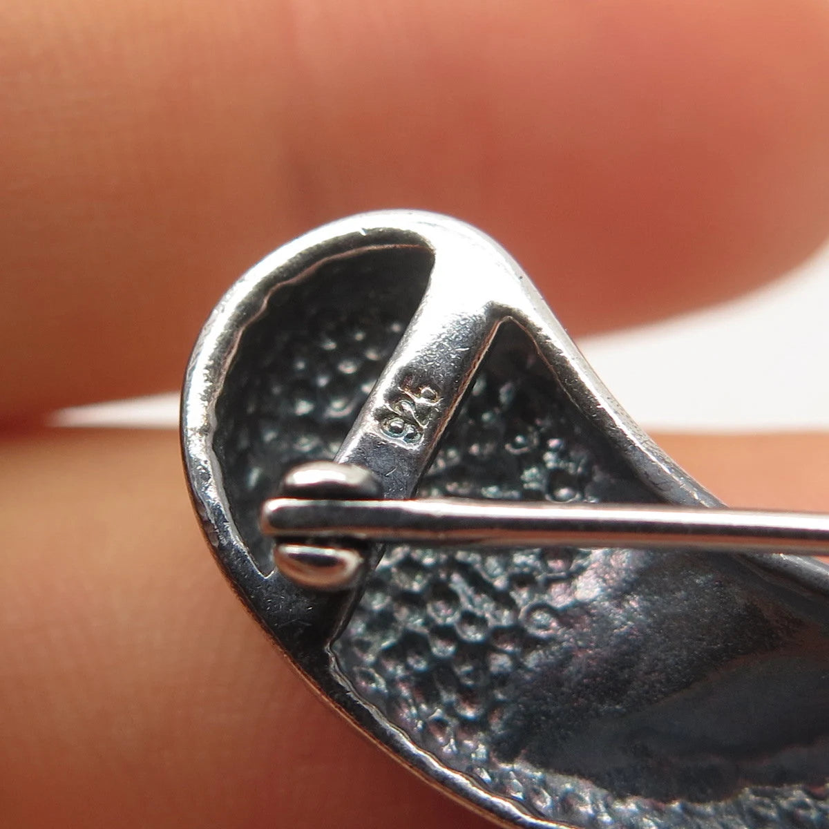 925 Sterling Silver Vintage Journey Pin Brooch