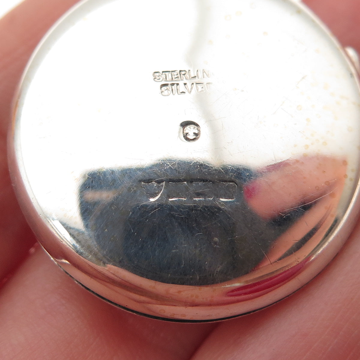 Joseph Smith & Sons 925 Sterling Silver Vintage Birmingham Floral Locket Pendant