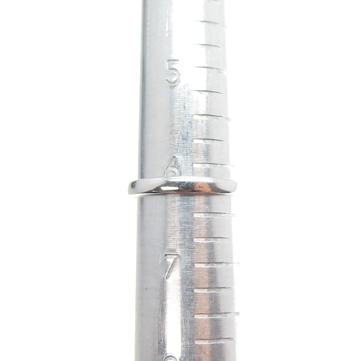 925 Sterling Silver Radiant-Cut Pink & White C Z Ring Size 6.25