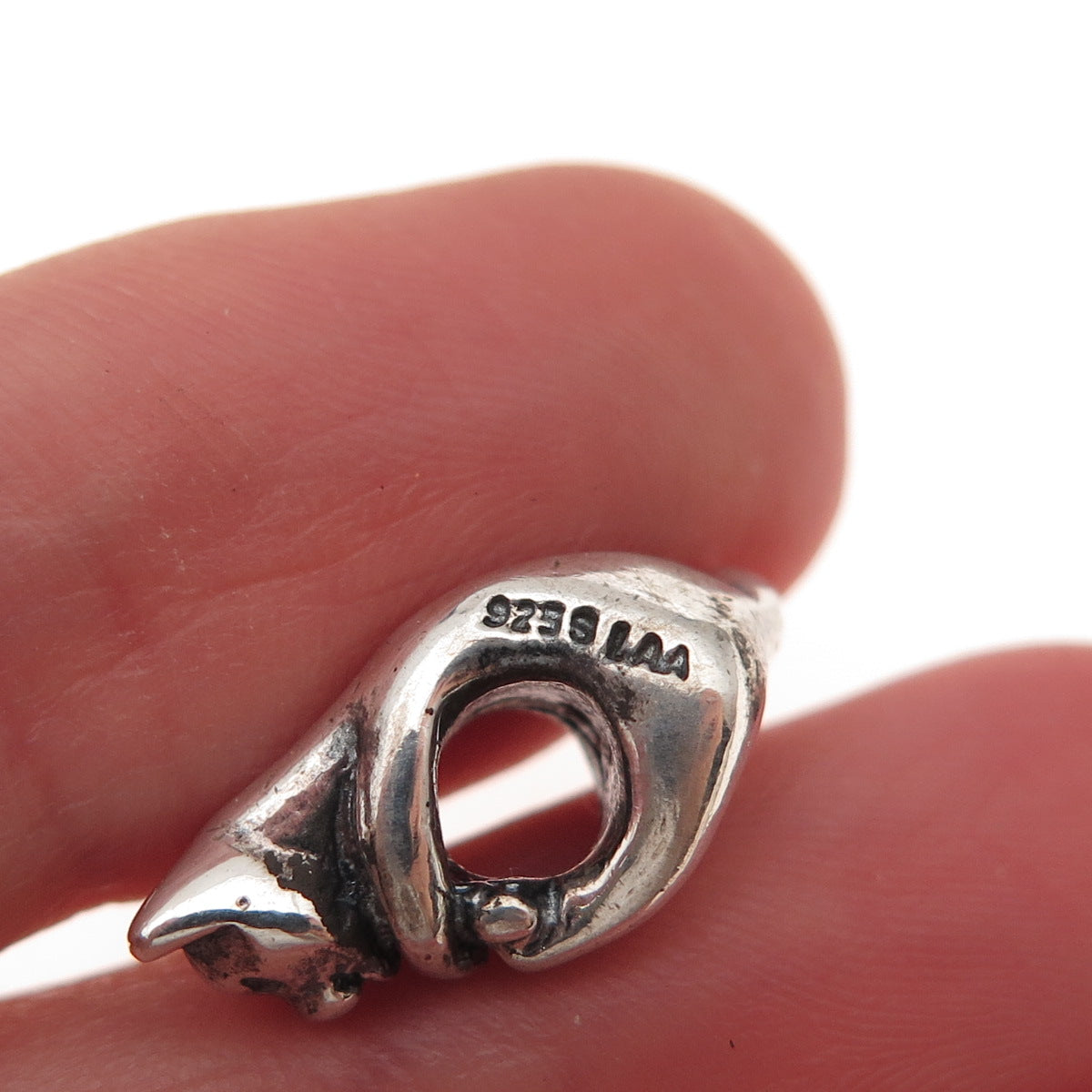 Trollbeads LAA 925 Sterling Silver Cat Slide Bead Charm