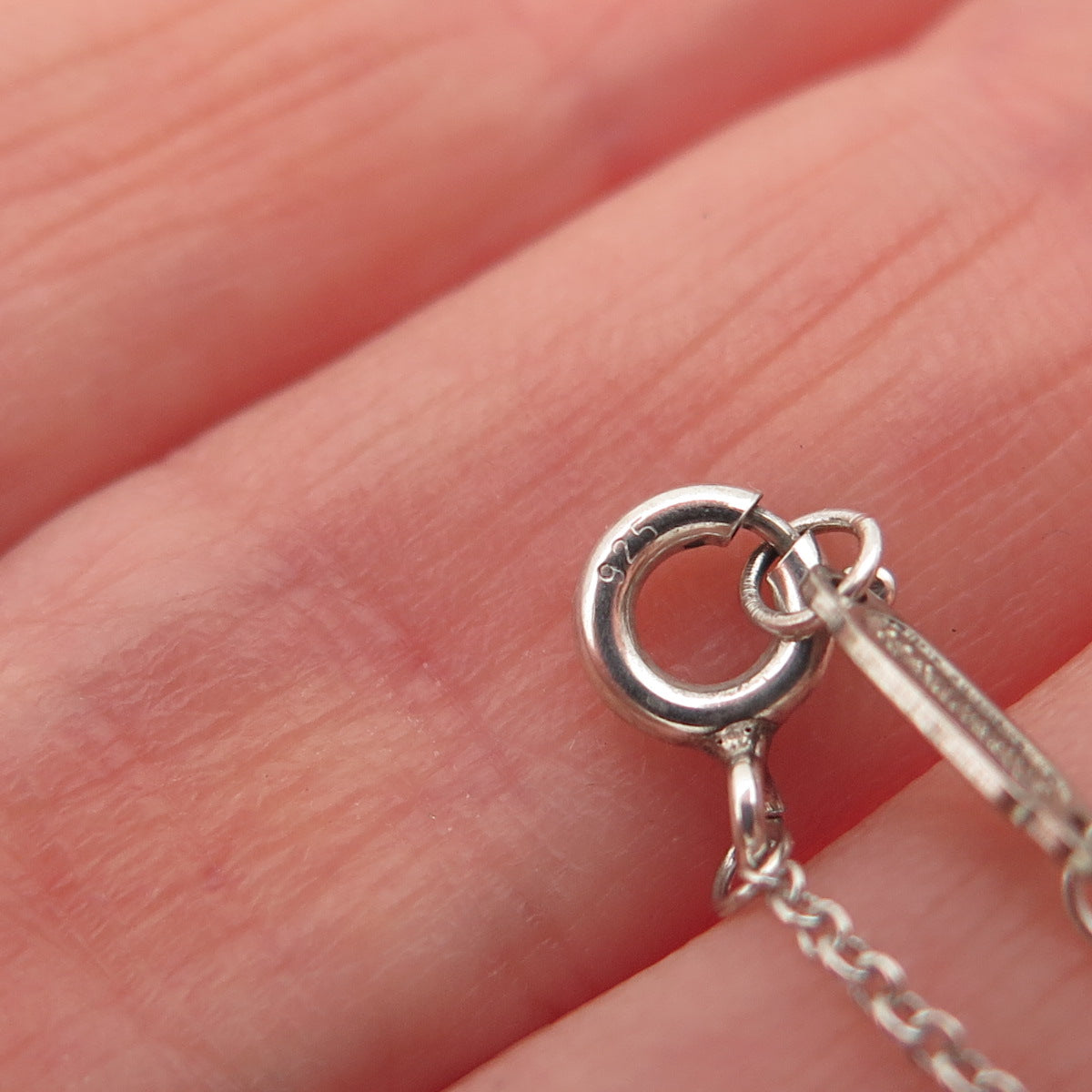 TIFFANY & CO. 925 Sterling Silver Vintage Twisted Knot Cable Chain Necklace 16"