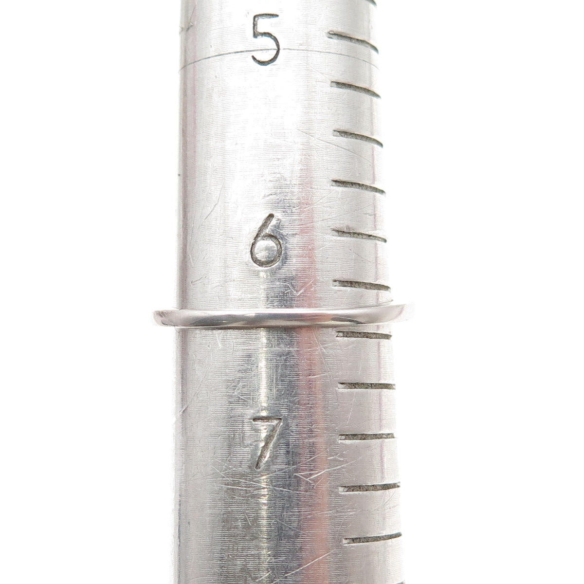 925 Sterling Silver Vintage Modernist Heart Ring Size 6.5