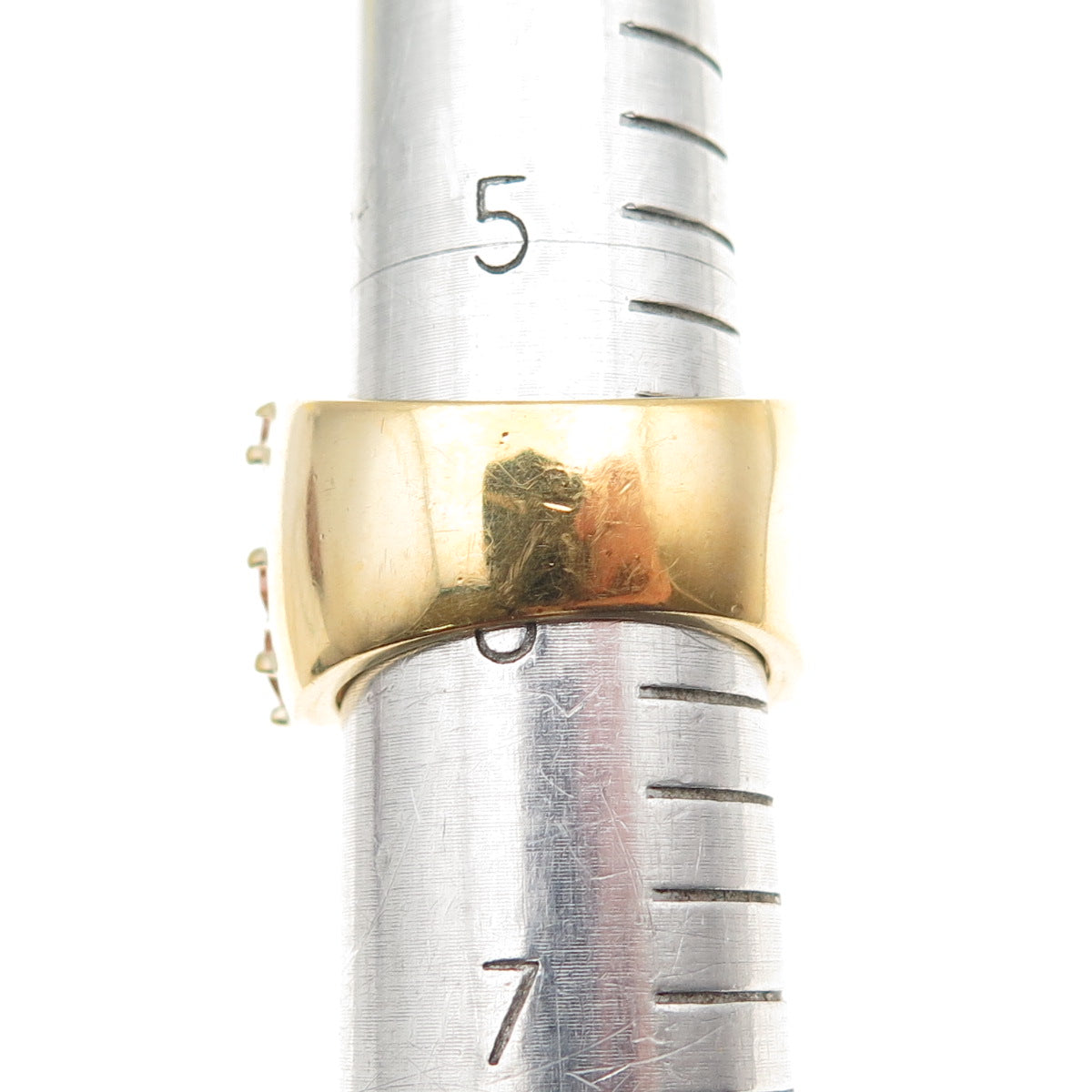 925 Sterling Silver Gold Plated Imperial & White C Z Cluster Ring Size 6